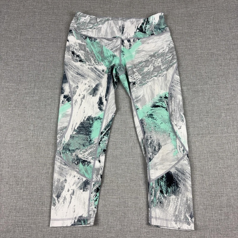 Zella Leggings Womens S/P Multicolor Print Capri Yoga Gym Pants Athletic